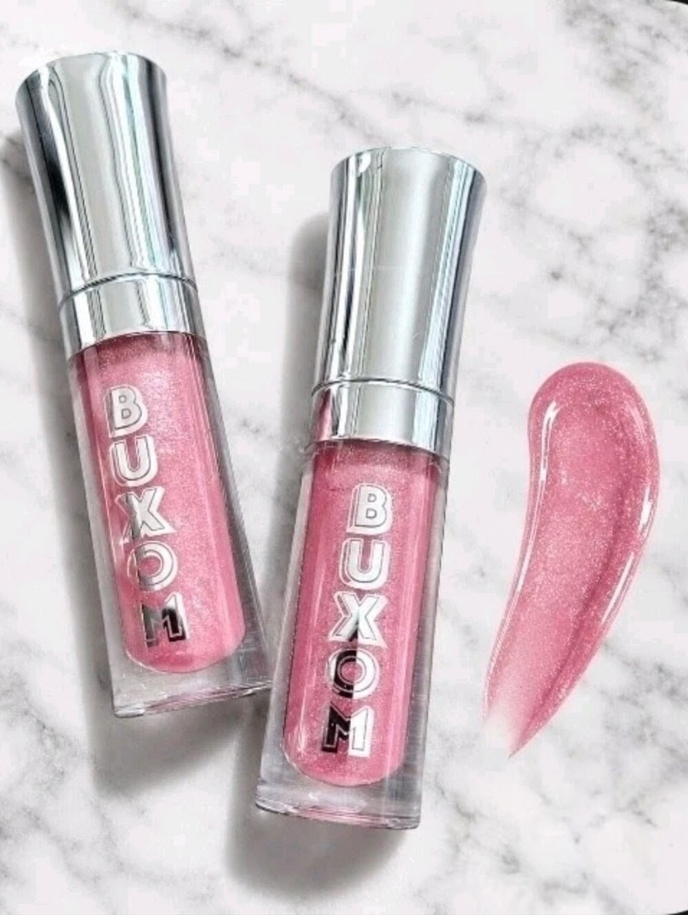 2 tubes Buxom CLAIR Full On Plumping Lip Polish .07 oz ea NWOB!